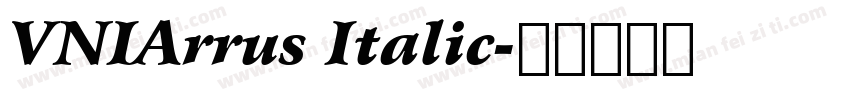 VNIArrus Italic字体转换